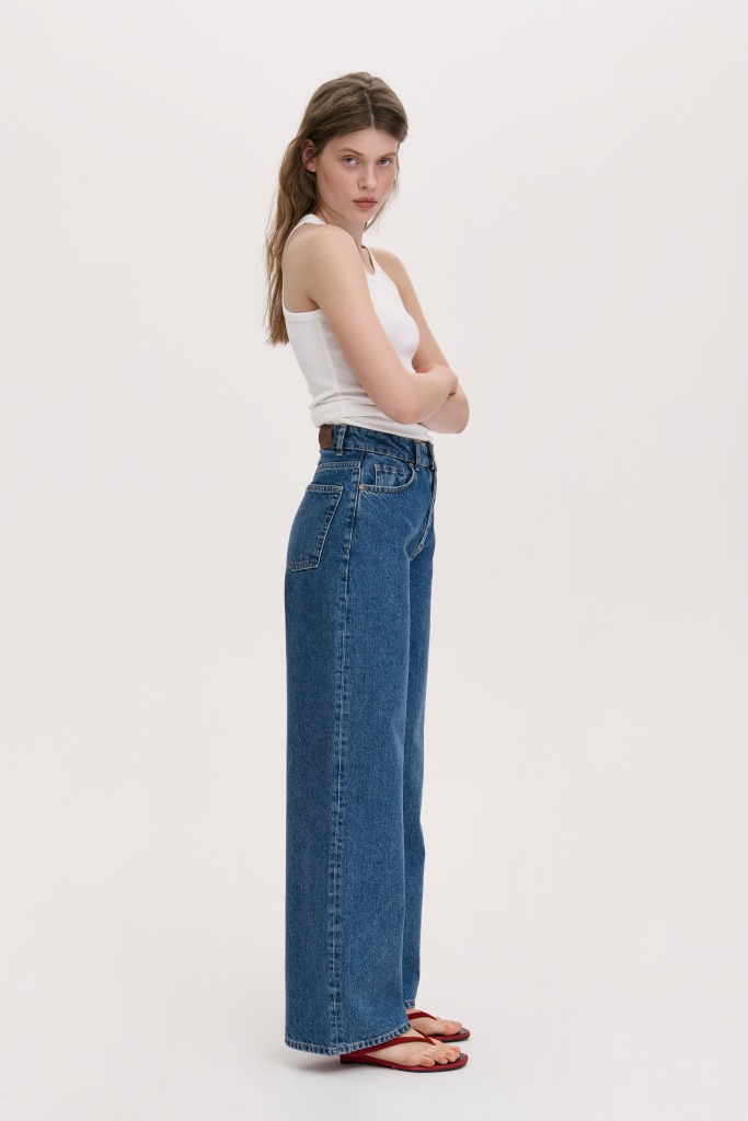 ДЖИНСИ РОЗСЛАБЛЕНОГО КРОЮ ПАЛАЦЦО 25 зображення 5